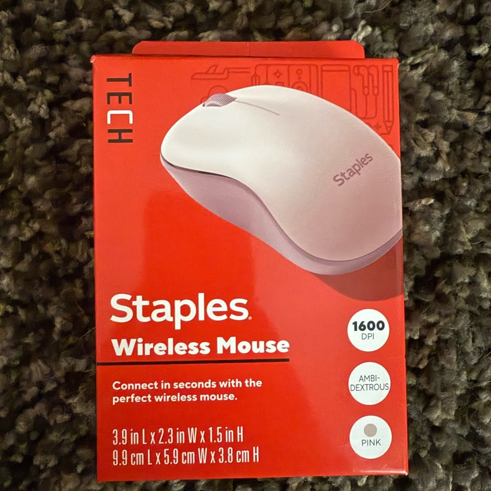Staple Pink Wireless Mouse